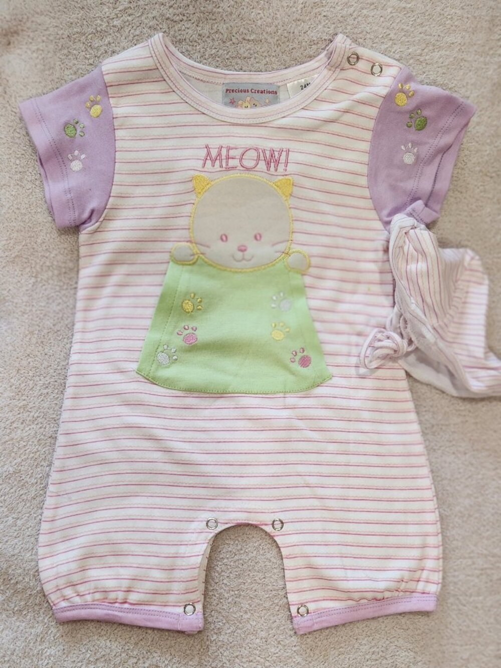 Precious Creations - Lavender Kitty Romper